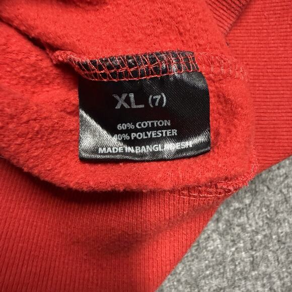 Switch Remarkable Chicago Bulls Hoodie Youth XL 7 Red Splatter Paint Long Sleeve - Picture 3 of 9